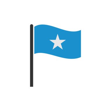 Somali bayrak simgesi seti, Somali bağımsızlık günü simgesi vektör işareti belirle