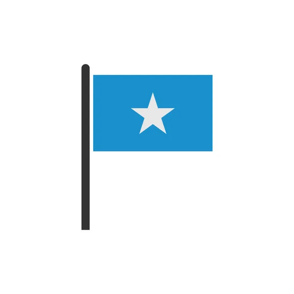 Somali Bayrak Simgesi Seti Somali Bağımsızlık Günü Simgesi Vektör Işareti — Stok Vektör