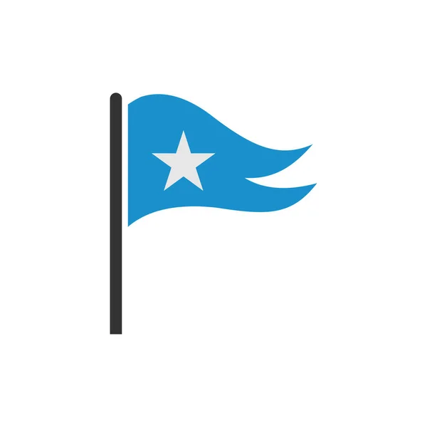 Somali Bayrak Simgesi Seti Somali Bağımsızlık Günü Simgesi Vektör Işareti — Stok Vektör