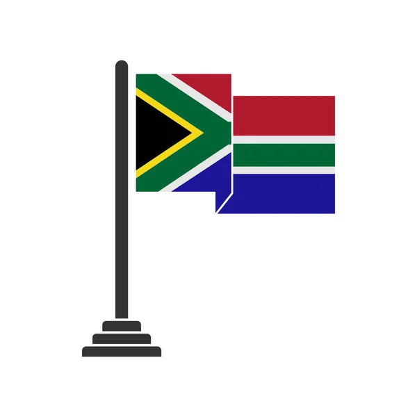 Sør Africa Flaggikonsett Symbol Vektortegn Fastsatt Sør Africa Uavhengighetsdagen – stockvektor