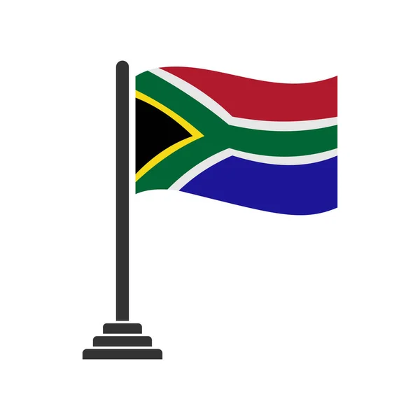 Zuid Afrika Vlaggen Pictogram Set Zuid Afrika Onafhankelijkheid Dag Pictogram — Stockvector