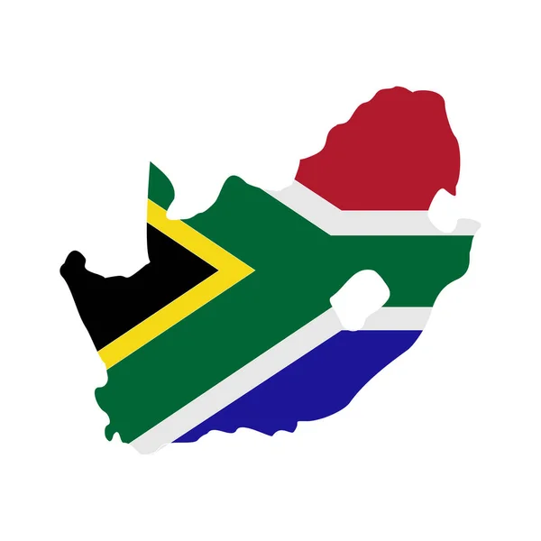 Sudáfrica Banderas Icono Conjunto Sudáfrica Día Independencia Icono Conjunto Vector — Archivo Imágenes Vectoriales