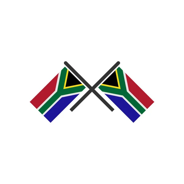 South Africa Flags Icon Set South Africa Independence Day Icon — стоковий вектор