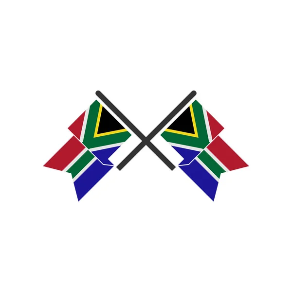 南非国旗图标集 南非独立日图标集矢量符号集 — 图库矢量图片
