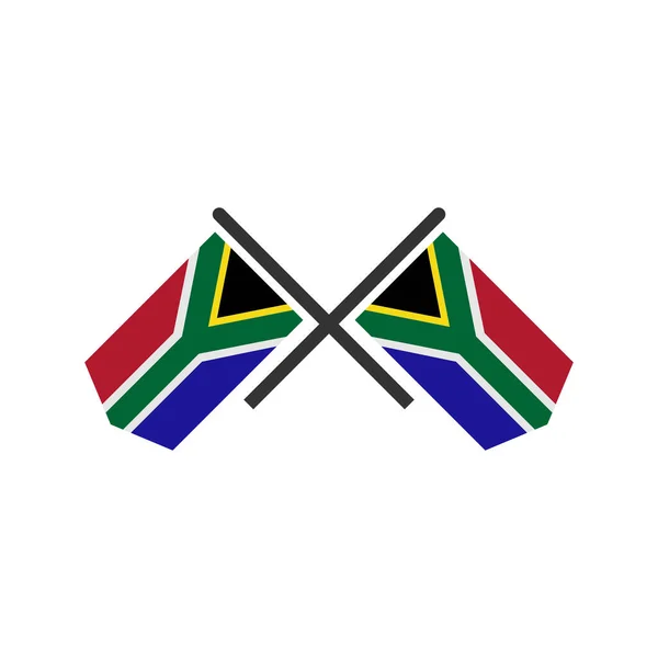 South Africa Flags Icon Set South Africa Independence Day Icon — стоковий вектор