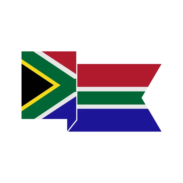 Νότια Αφρική Σημαίες Εικονίδιο Που Νότια Αφρική Ημέρα Ανεξαρτησίας Εικονίδιο — Διανυσματικό Αρχείο