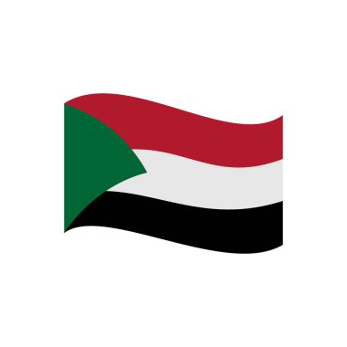 Sudan bayrak simgesi seti, Sudan bağımsızlık günü simgesi vektör işareti belirlendi