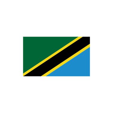 Tanzanya bayrak simgesi seti, Tanzanya bağımsızlık günü simgesi vektör işareti belirlendi