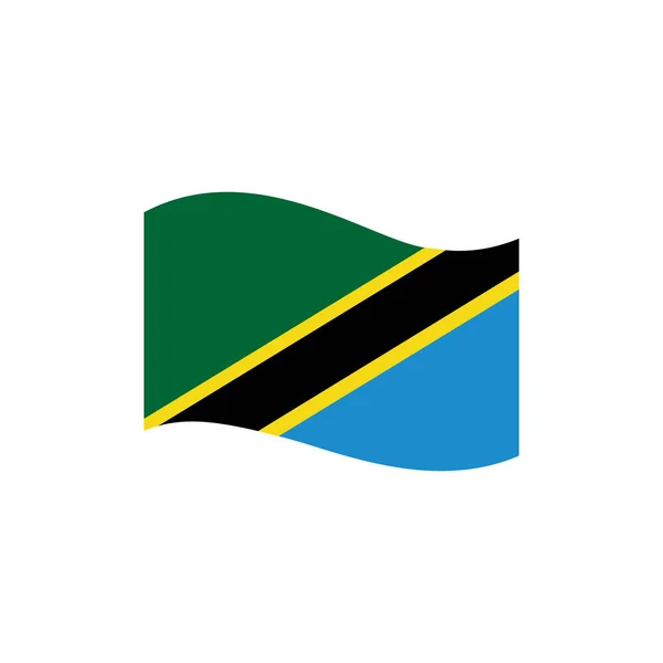 坦桑尼亚国旗图标集 坦桑尼亚独立日图标集矢量符号集 — 图库矢量图片