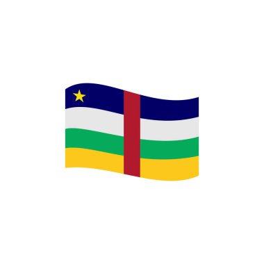 Orta Afrika bayrak simgesi seti, Orta Afrika bağımsızlık günü simgesi belirleme vektör simgesi