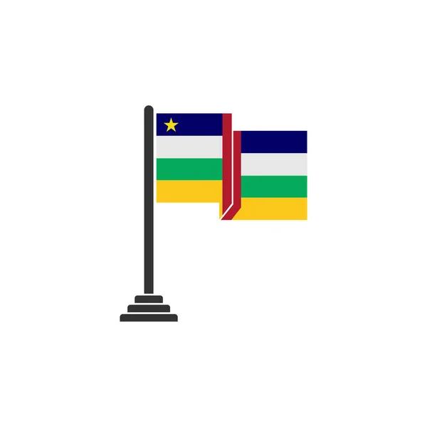 Conjunto Ícones Bandeiras África Central Símbolo Sinal Vetor Conjunto Ícones — Vetor de Stock