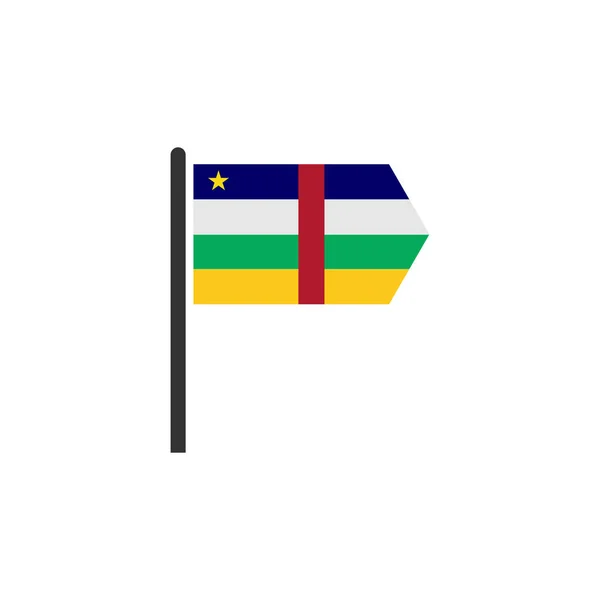 Набор Значков Флагов Центральной Африки Символ Дня Независимости Центральной Африки — стоковый вектор
