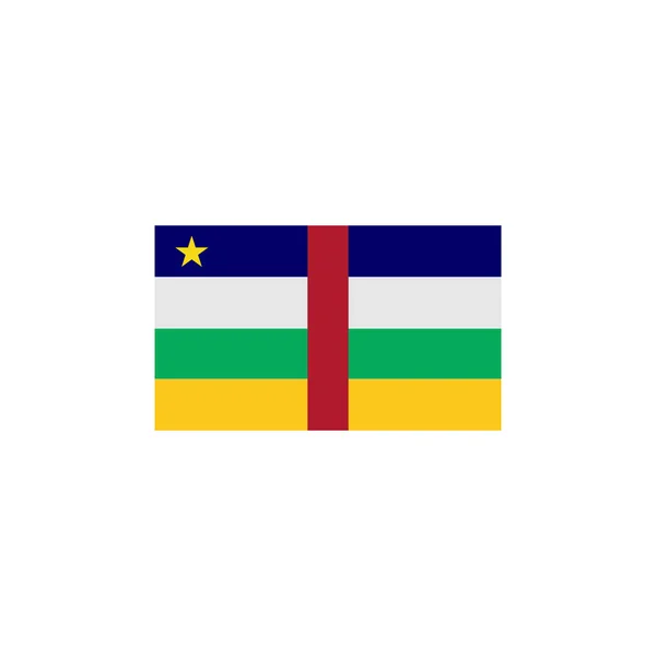 Zentralafrikanische Flaggen Icon Set Zentralafrikanische Unabhängigkeitstag Icon Set Vektor Zeichen — Stockvektor