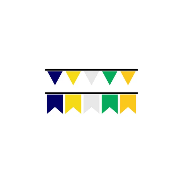 Conjunto Ícones Bandeiras África Central Símbolo Sinal Vetor Conjunto Ícones —  Vetores de Stock