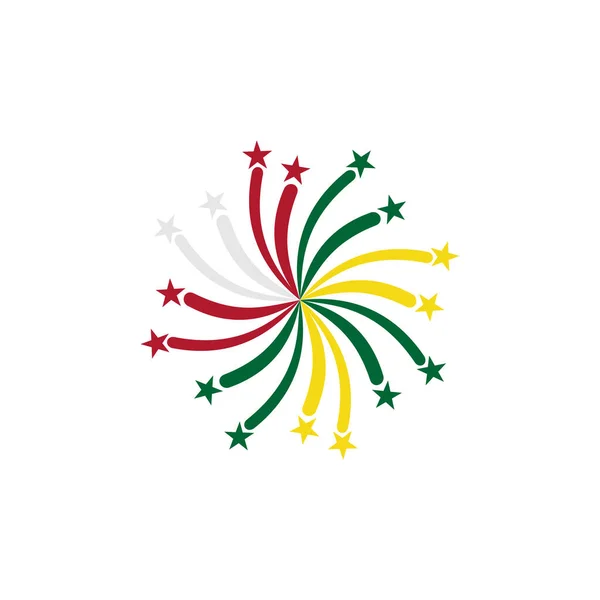 Togo Flag Icon Set Togo Indipendenza Day Icon Set Vector — Vettoriale Stock