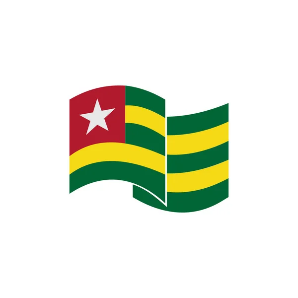 Togo Příznaky Ikona Nastavena Togo Den Nezávislosti Ikona Nastavit Vektorové — Stockový vektor