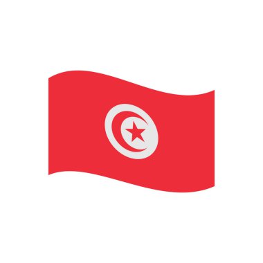 Tunisia flags icon set, Tunisia independence day icon set vector sign symbol