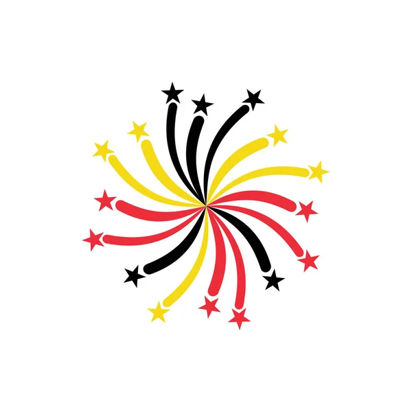 ウガンダの旗アイコンセット ウガンダ独立記念日アイコンセットベクターシンボル — ストックベクタ
