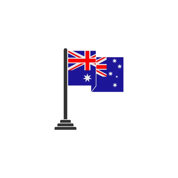 Набір Значків Прапора Австралії Набір Значків Дня Незалежності Австралії Векторний — стоковий вектор