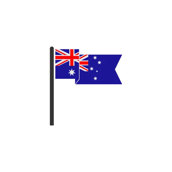 Australia Flaga Ikona Zestaw Australia Niezależność Dzień Ikona Ustawić Symbol — Wektor stockowy