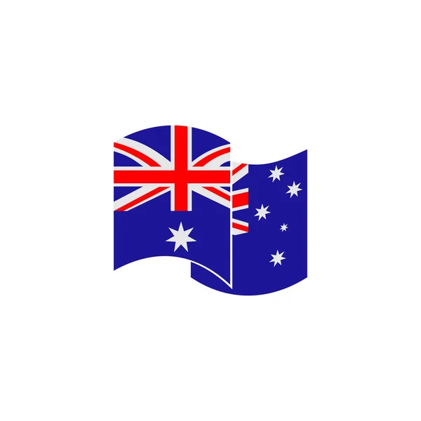 Australië Vlag Pictogram Set Australië Onafhankelijkheid Dag Pictogram Set Vector — Stockvector