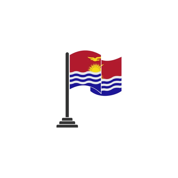 Kiribati Flag Icon Set Kiribati Independence Day Icon Set Vector — Stock Vector