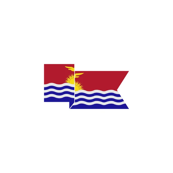 Kiribati Flag Icon Set Kiribati Independence Day Icon Set Vector — Stock Vector