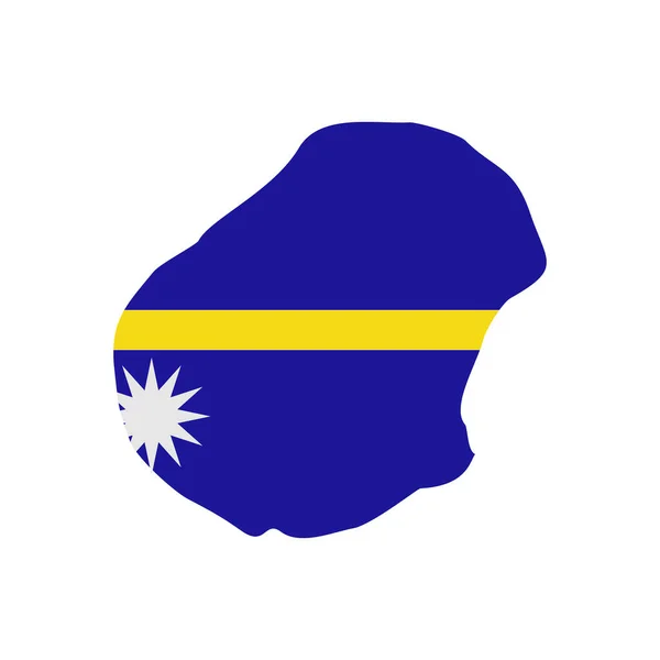 Nauru Flagga Ikon Set Nauru Självständighet Dag Ikon Set Vektor — Stock vektor