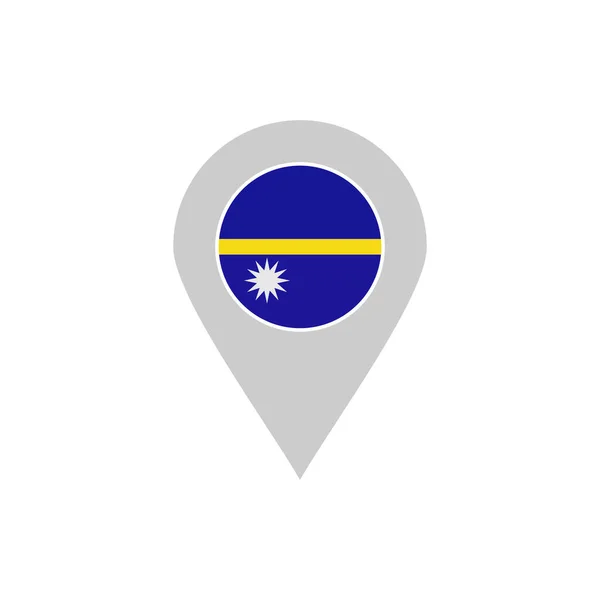 Nauru Bayrak Simgesi Seti Nauru Bağımsızlık Günü Simgesi Vektör Işareti — Stok Vektör