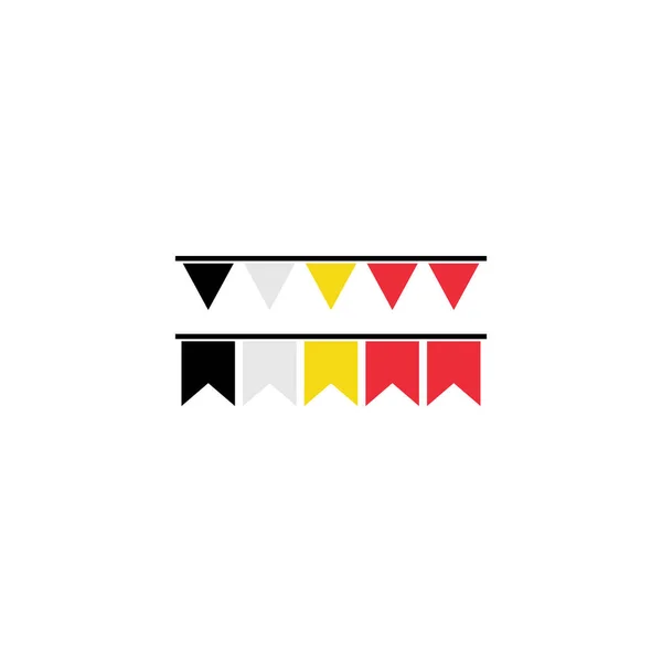 Набор Значков Флага Новой Гвинеи Символ Дня Независимости Новой Гвинеи — стоковый вектор