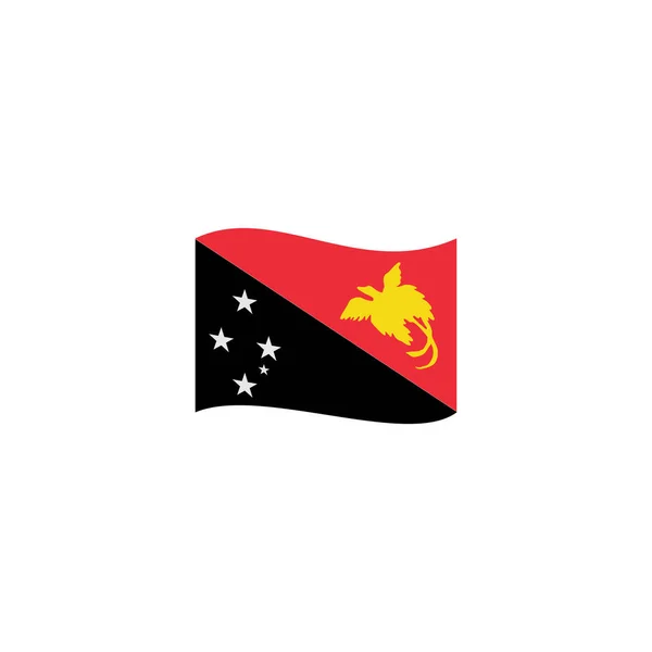 Nya Guinea Flagga Ikon Set Nya Guinea Självständighet Dag Ikon — Stock vektor