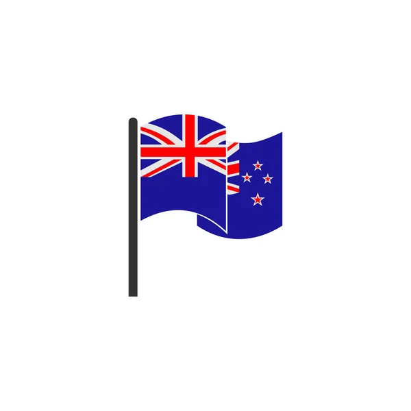 新西兰国旗图标集 新西兰独立日图标集矢量符号集 — 图库矢量图片