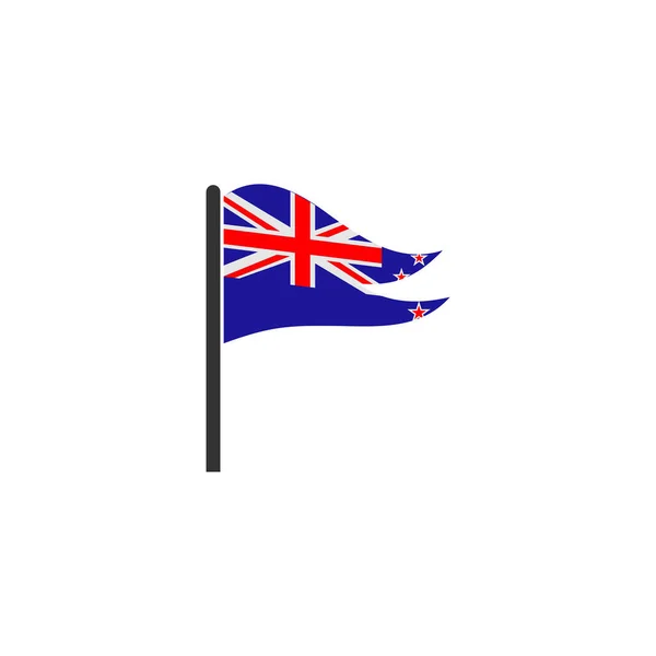 Yeni Zelanda Bayrak Simgesi Seti Yeni Zelanda Bağımsızlık Günü Simgesi — Stok Vektör