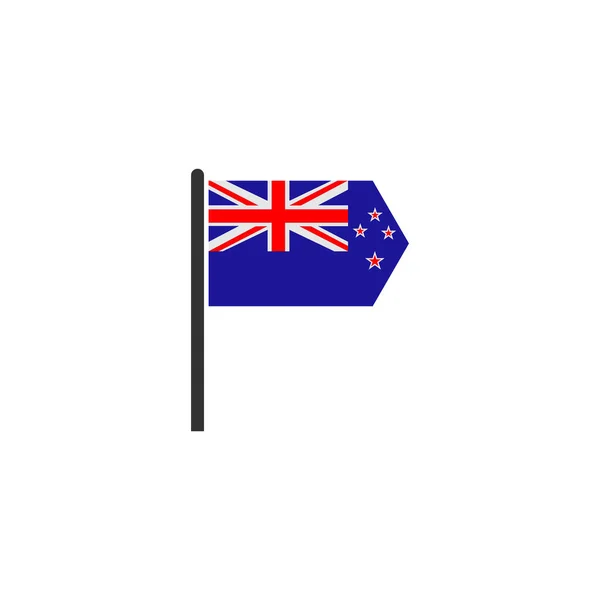 Набір Значків Прапора Нової Зеландії Набір Значків Дня Незалежності Нової — стоковий вектор