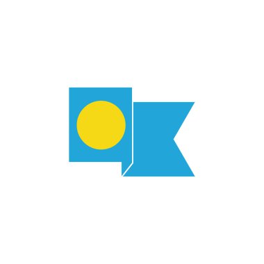 Palau bayrak simgesi seti, Palau bağımsızlık günü simgesi vektör işareti belirlendi