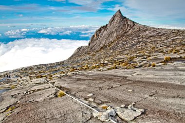 View from Low's Peak of mountain Kinabalu,Sabah.Its the highest mountain in Malaysia is one of Borneo's most popular tourist attractions & traditional home to spirits.