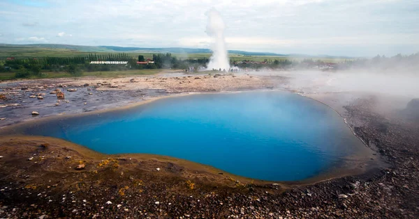Iceland Nordic Island Nation Defined Its Dramatic Landscape Volcanoes Geysers — Stock Photo, Image