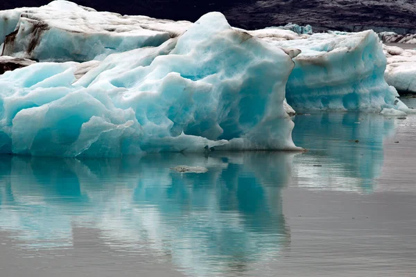Jkulsrln Uma Lagoa Glacial Que Faz Fronteira Com Parque Nacional — Fotografia de Stock