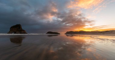 Whariki Sahili, Yeni Zelanda 'nın Güney Adası' nın en kuzeyindeki Cape Farewell 'in batısında bulunan Tasman Denizi kıyısında bir plajdır.