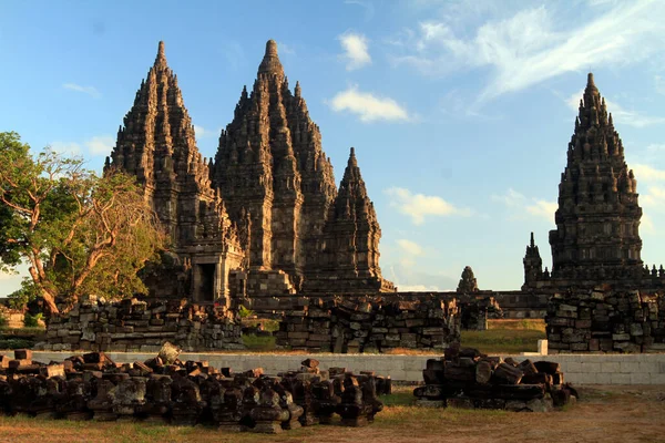 印度尼西亚日惹Prambanan寺庙建筑群 — 图库照片