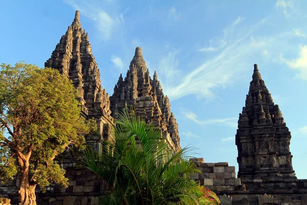印度尼西亚日惹Prambanan寺庙建筑群 — 图库照片