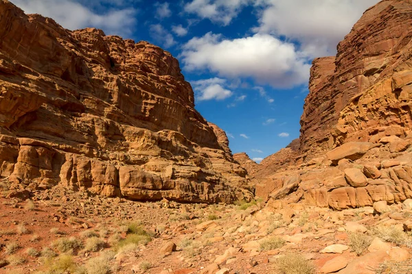 Wadi Rum, güney Ürdün 'de kum taşı ve granit kayalara oyulmuş bir vadidir.