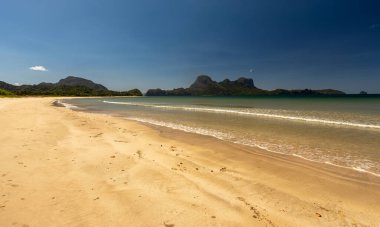 Filipinler 'deki Palawan tropik adaları ve plajları