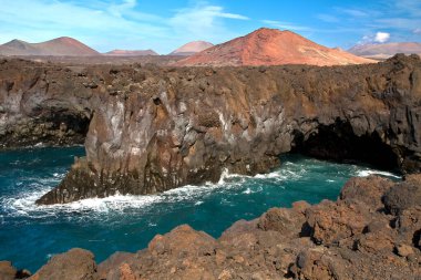 The volcanic island of Lanzarote in the Canary Islands of Spain