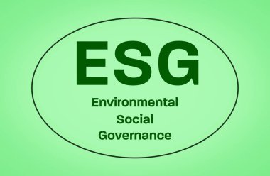 Individual carbon footprint, Green note on a white background, Environmental concept, illustration