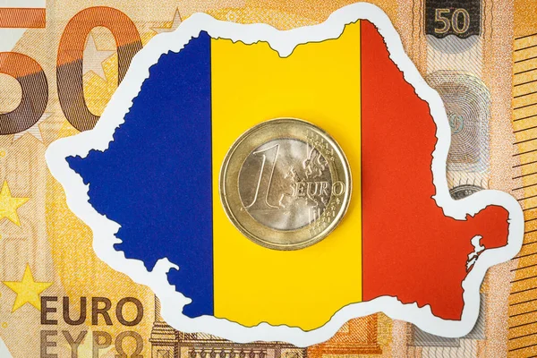 Plans Romania Accession Euro Zone Exchange Romanian Leu Euro Business — 图库照片