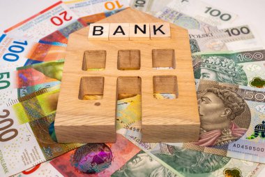 Polonya ve İsviçre para birimi ve Bankanın sembolü, Polonya bankaları, İsviçre frangı döviz kuru, vibor, para birimi dönüşümü tarafından verilen İsviçre frangı kredileri kavramı