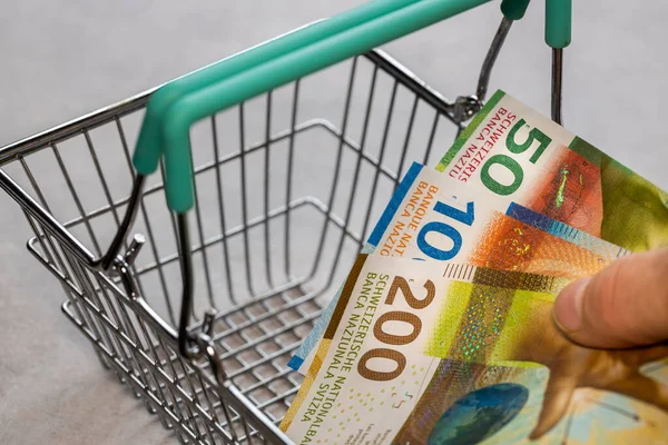 상점의 스위스 인플레이션 의증가 스위스 — 스톡 사진
