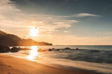 Cocalito Beach, Drake Bay, Sunset, Costa Rica Landscape clipart