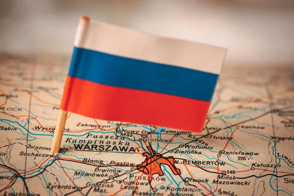 Studie Über Russlands Einfluss Polen Politik Und Geschäftskonzept Hautnah — Stockfoto